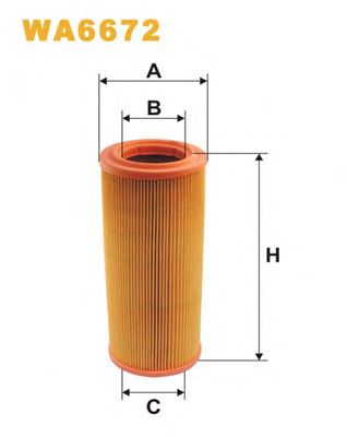 WIX FILTERS wa6672 -  Воздушный фильтр